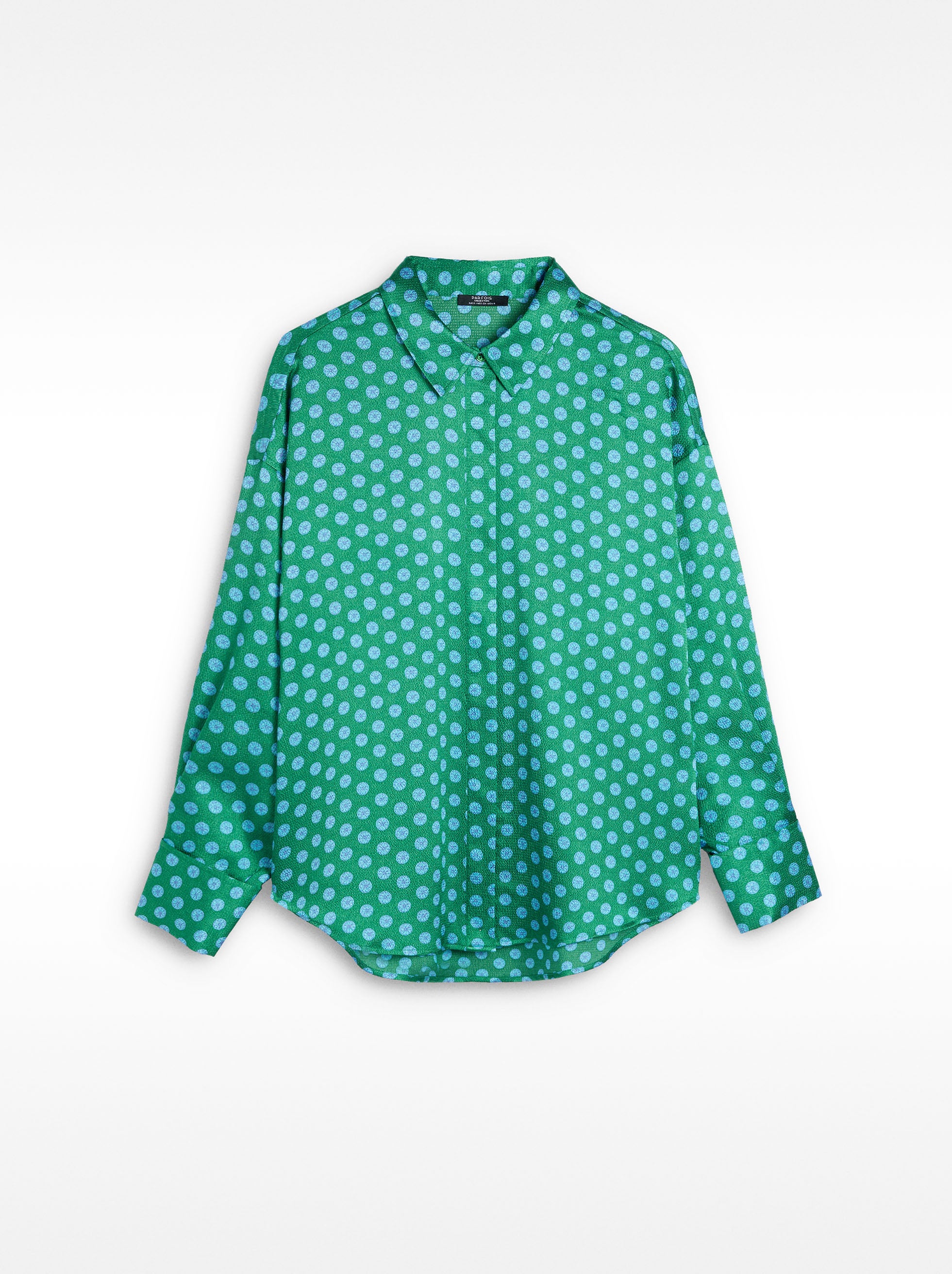 Camisa Estampada Satinada