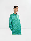 Camisa Estampada Satinada