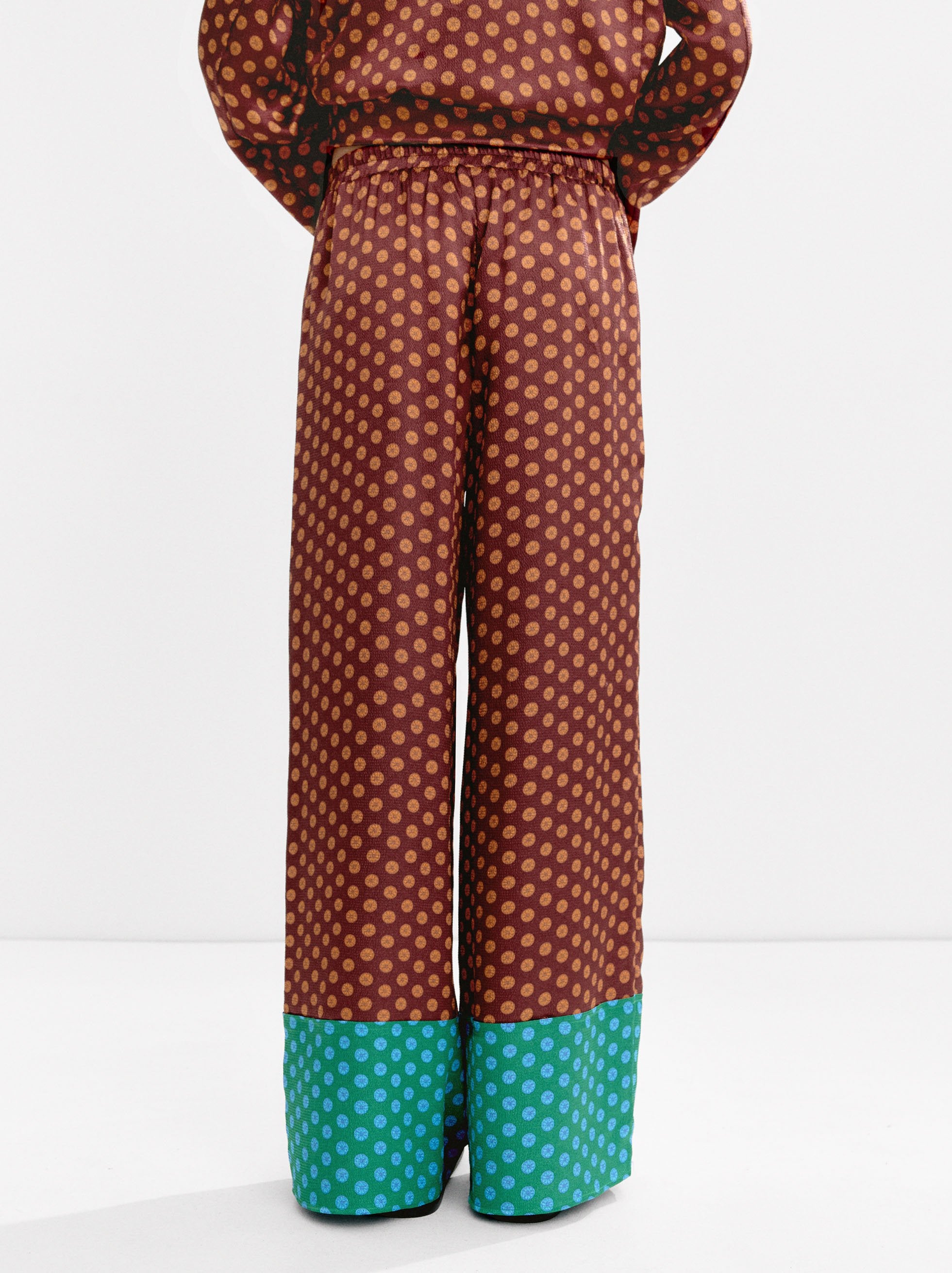 Pantalón Estampado Satinado