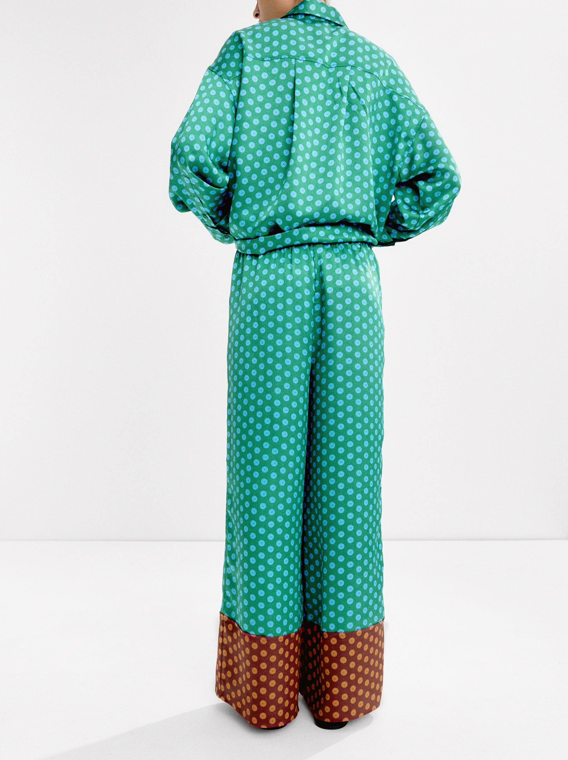 Pantalón Estampado Satinado