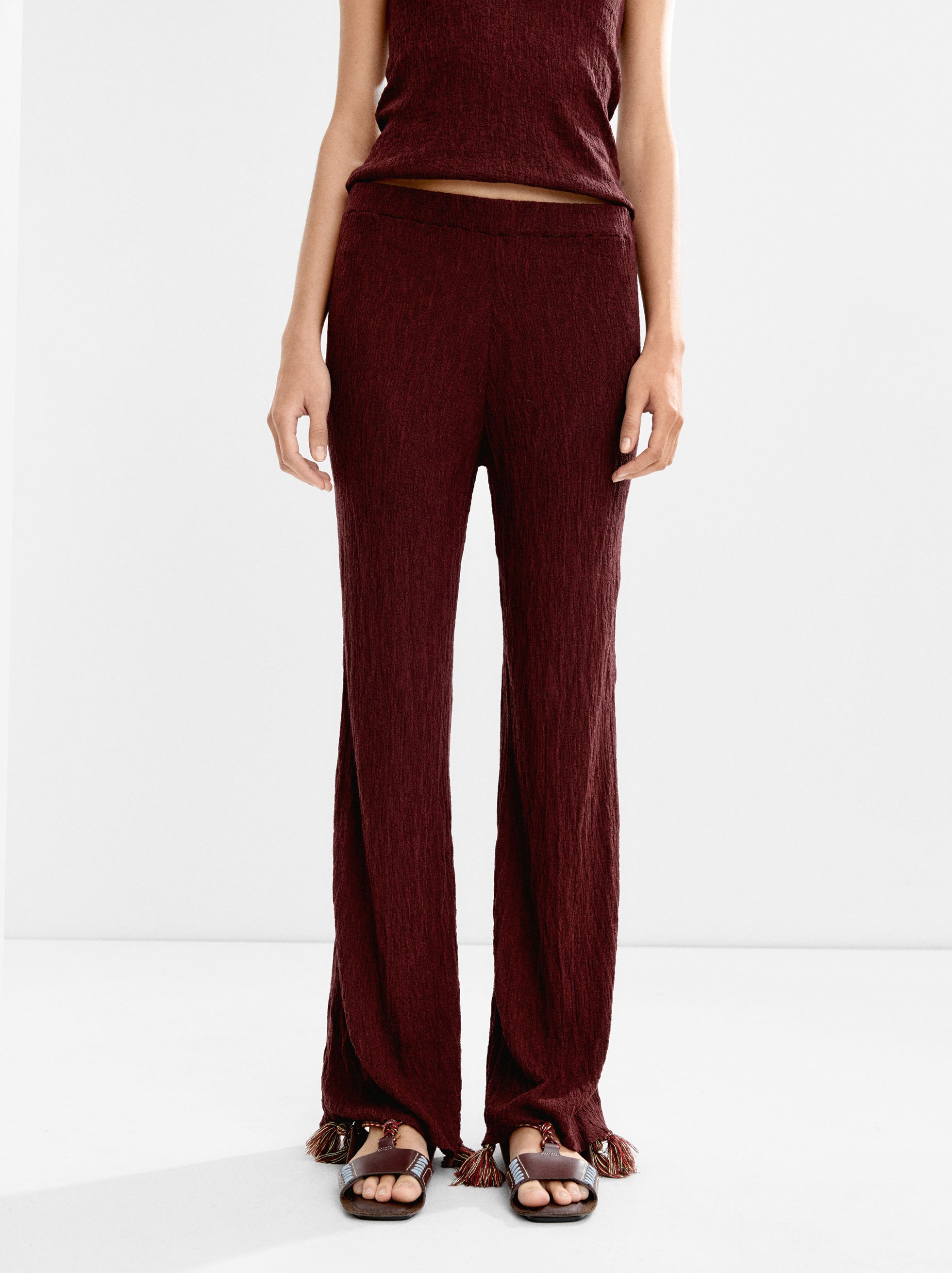 Pantalón De Punto Fluido