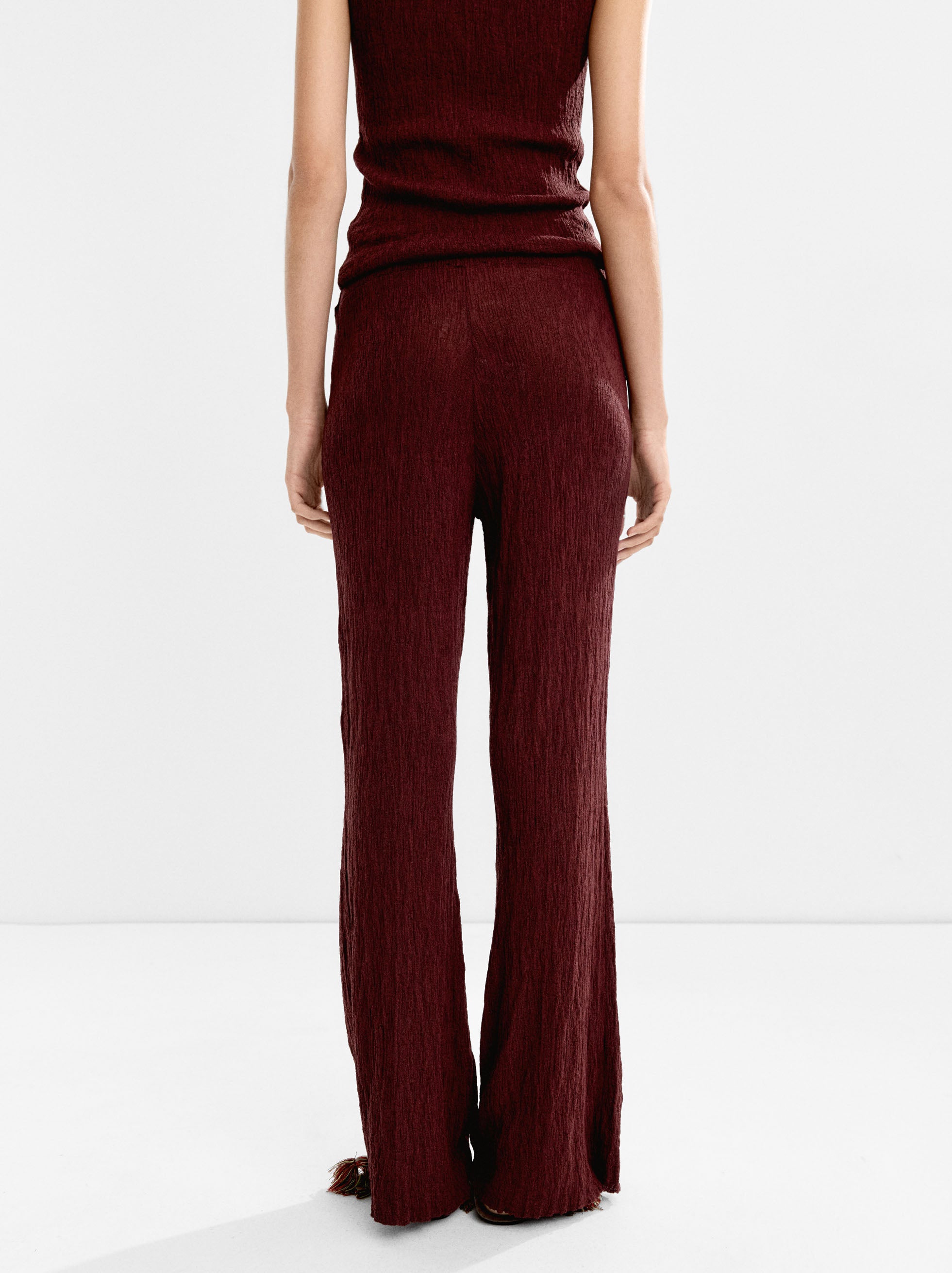 Pantalón De Punto Fluido