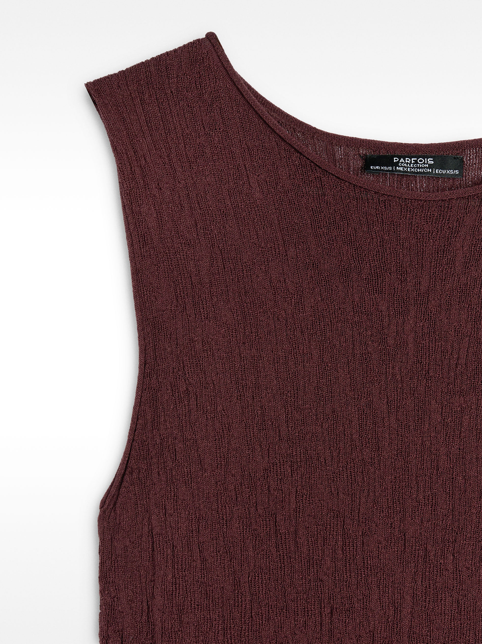 Top De Punto Sin Mangas