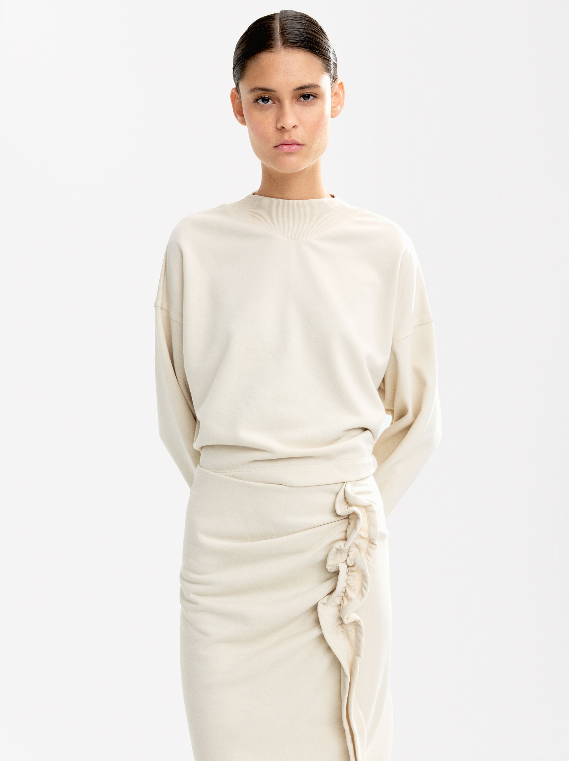 Sudadera Con Detalle Canalé