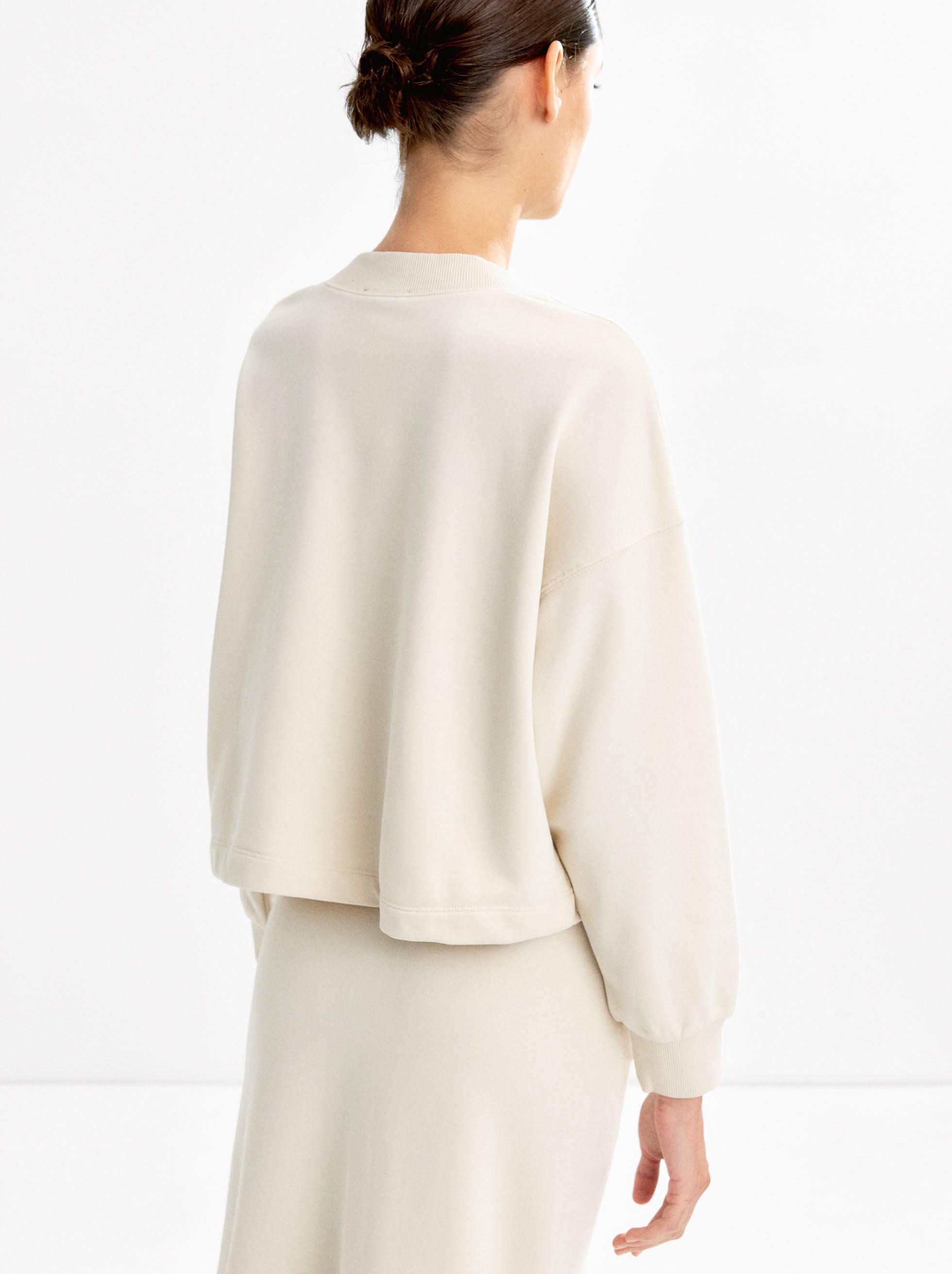 Sudadera Con Detalle Canalé