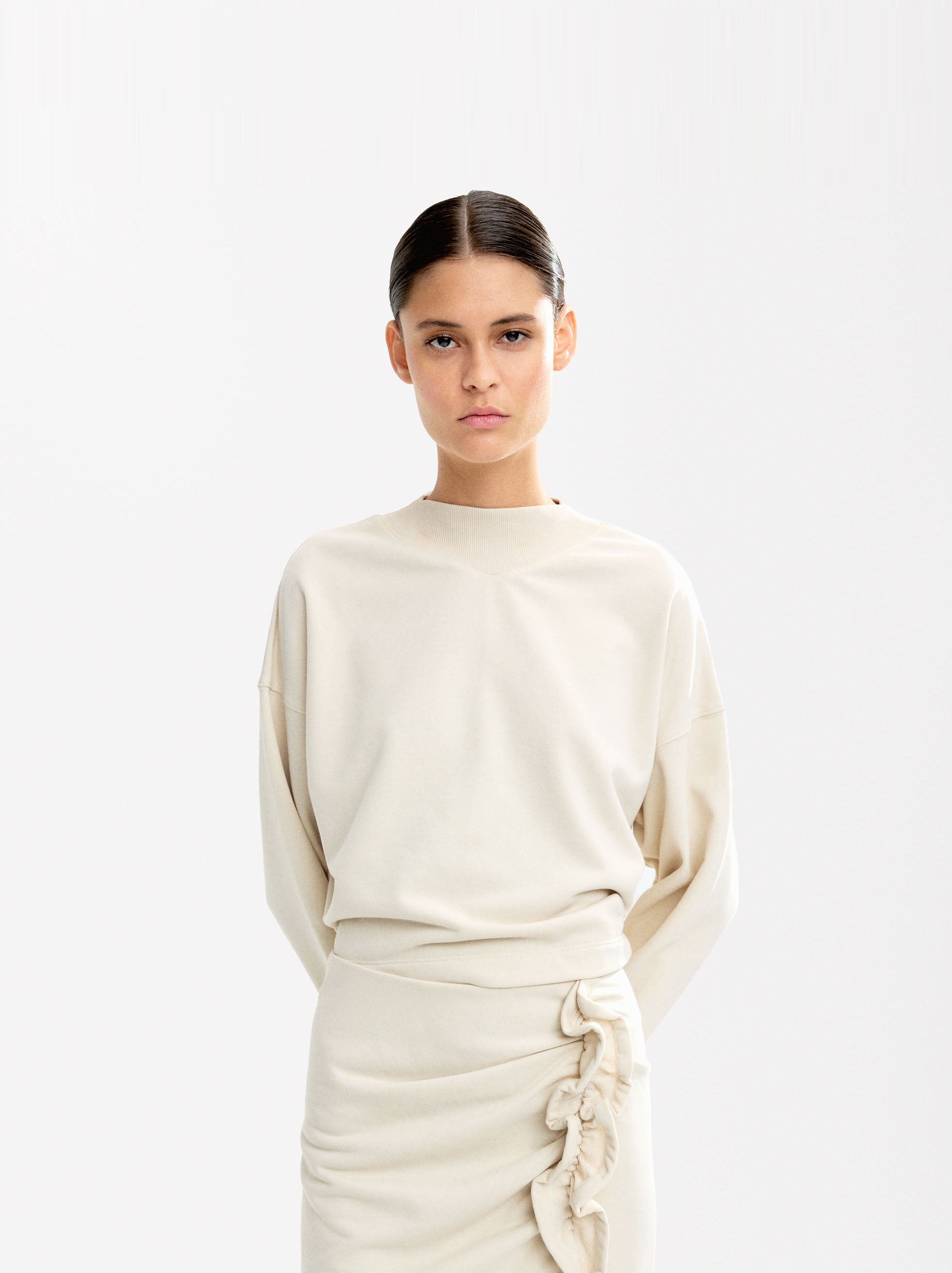 Sudadera Con Detalle Canalé