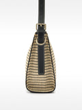 Cartera De Hombro Efecto Rafia A Rayas
