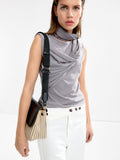 Cartera Bandolera Efecto Rafia A Rayas