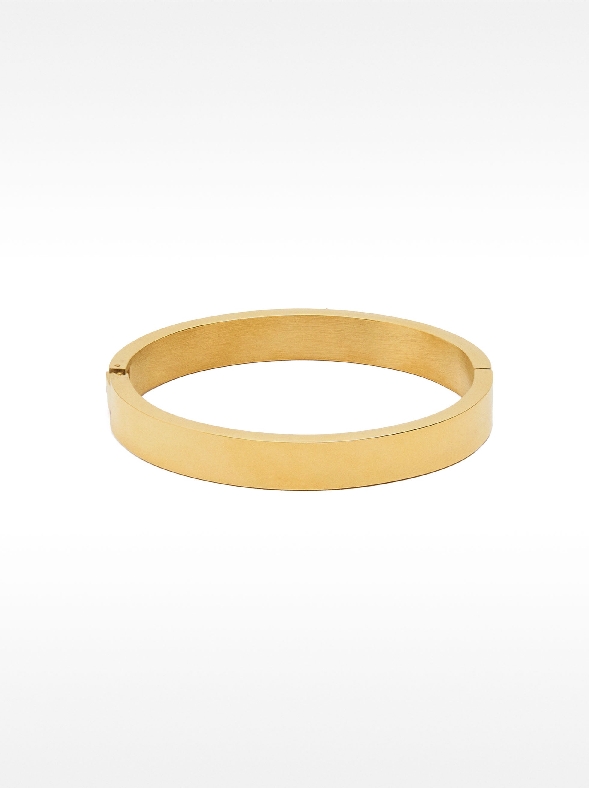 Pulsera Rígida Dorada - Acero Inoxidable
