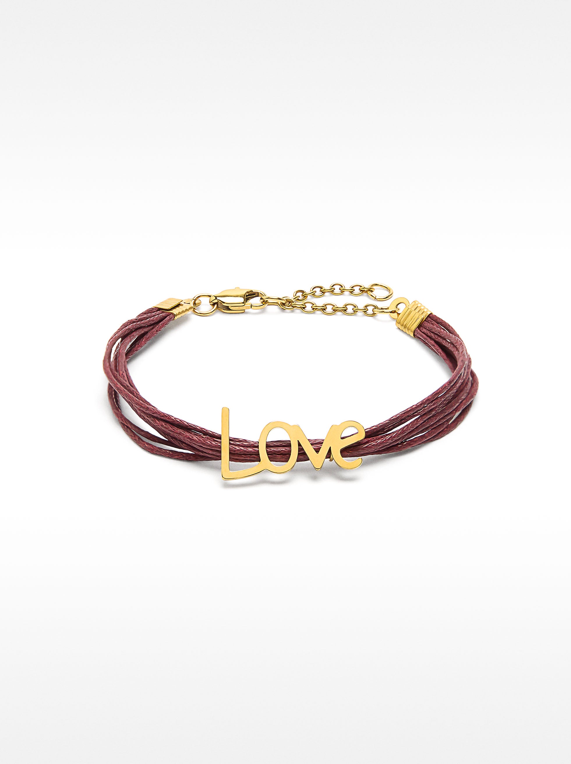 Pulseras Con Cordones Love - Acero Inoxidable