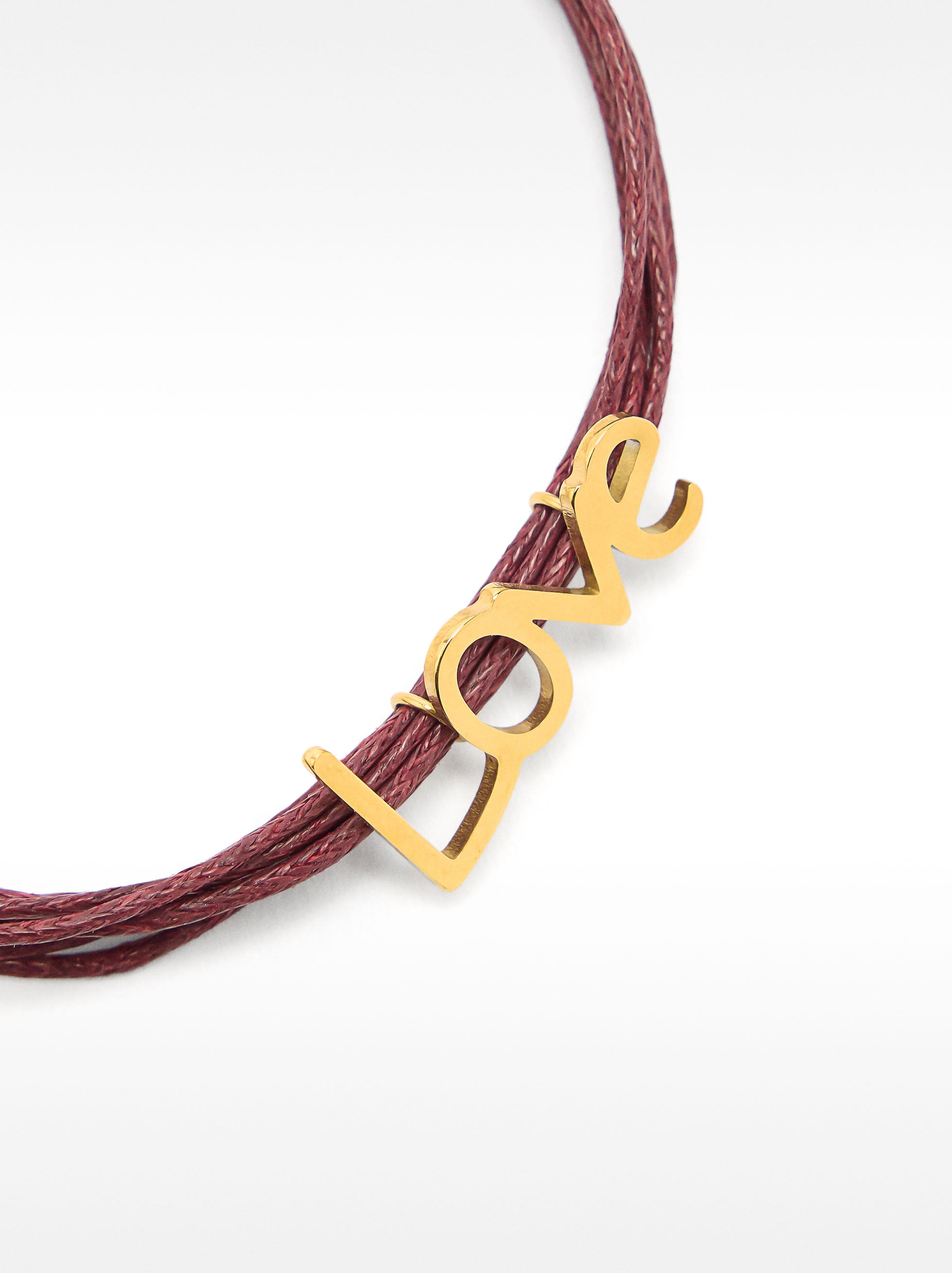 Pulseras Con Cordones Love - Acero Inoxidable