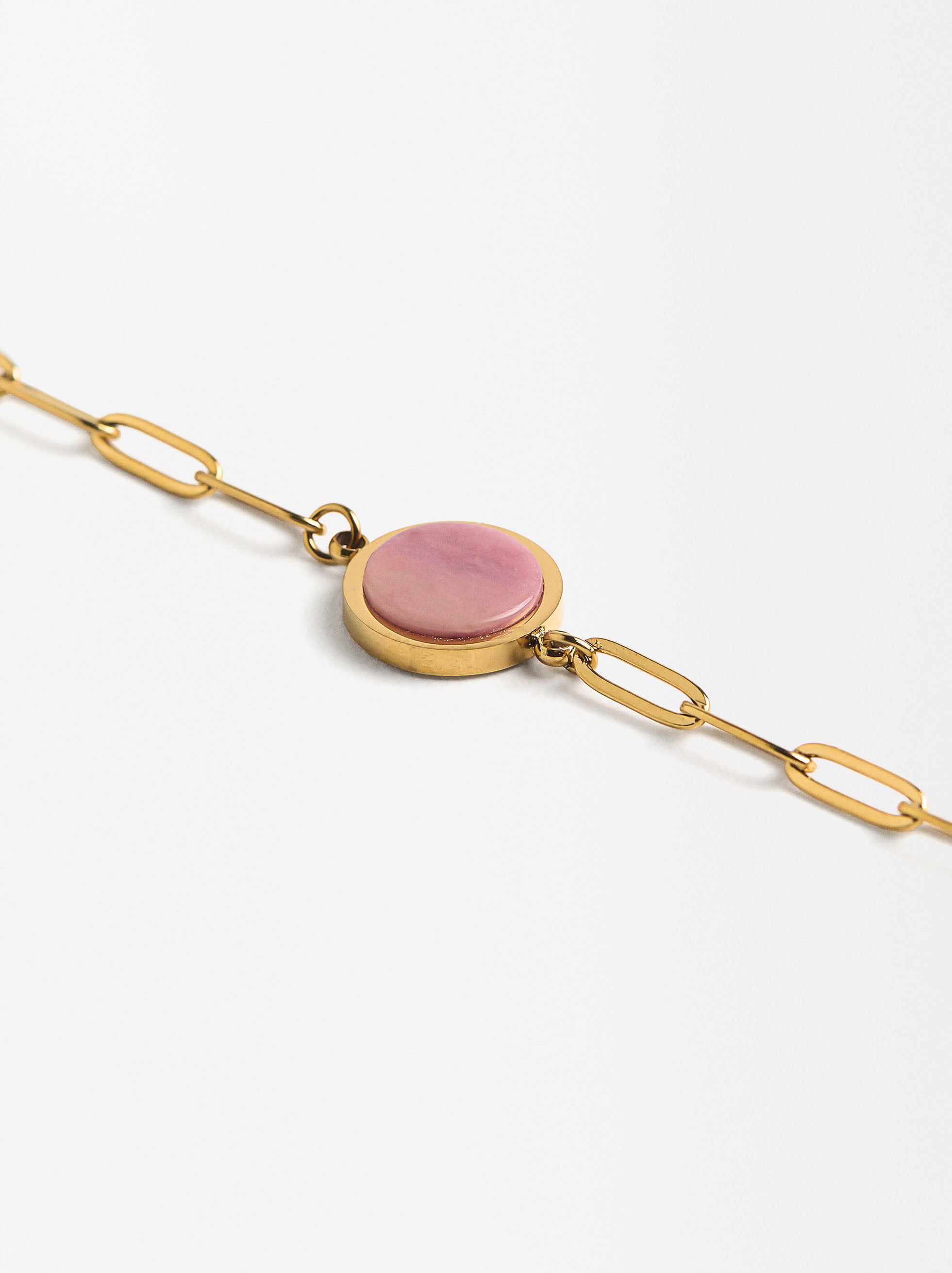 Pulsera Medalla Corazón - Acero Inoxidable