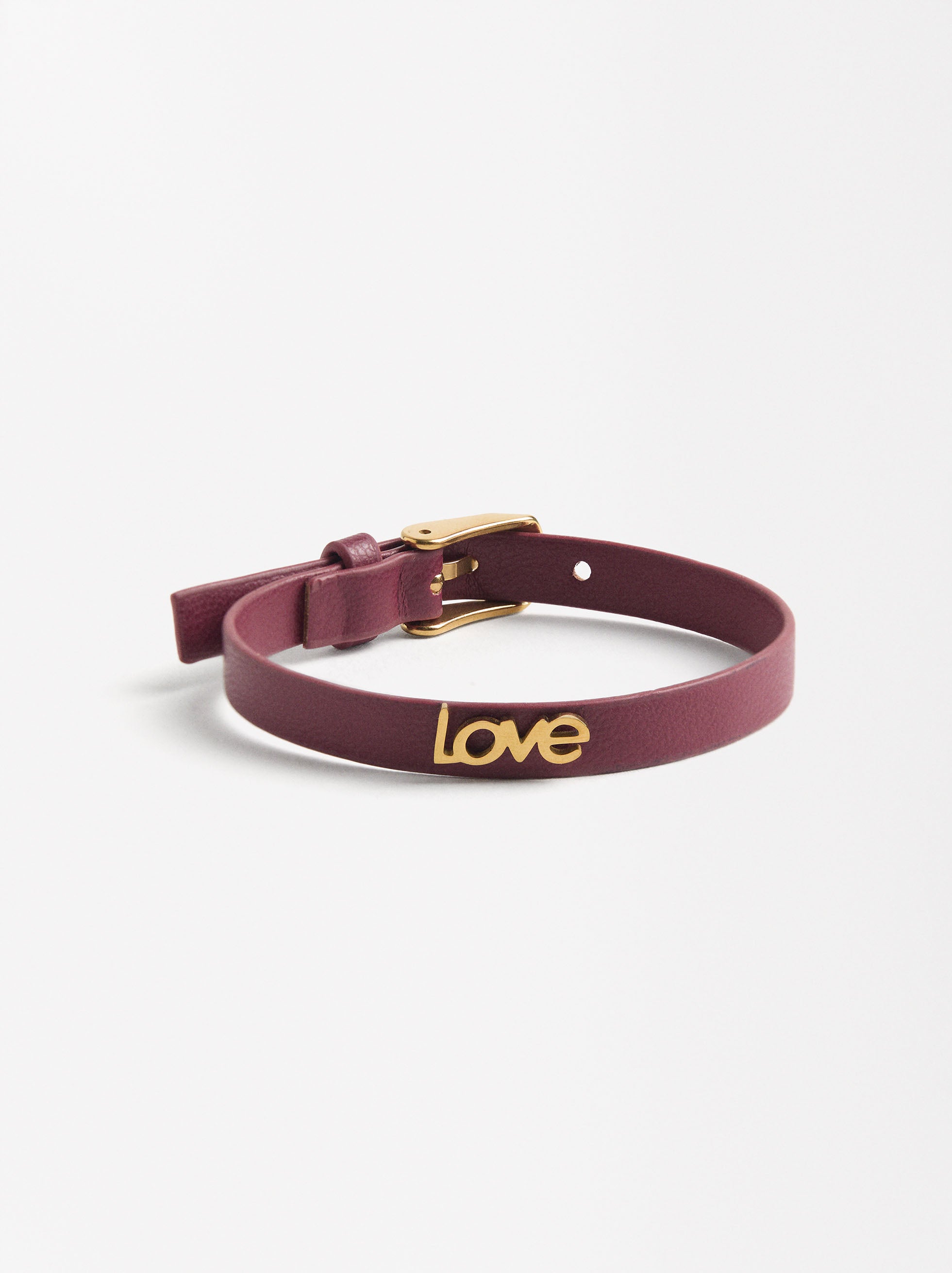 Pulsera Con Hebilla Love - Acero Inoxidable