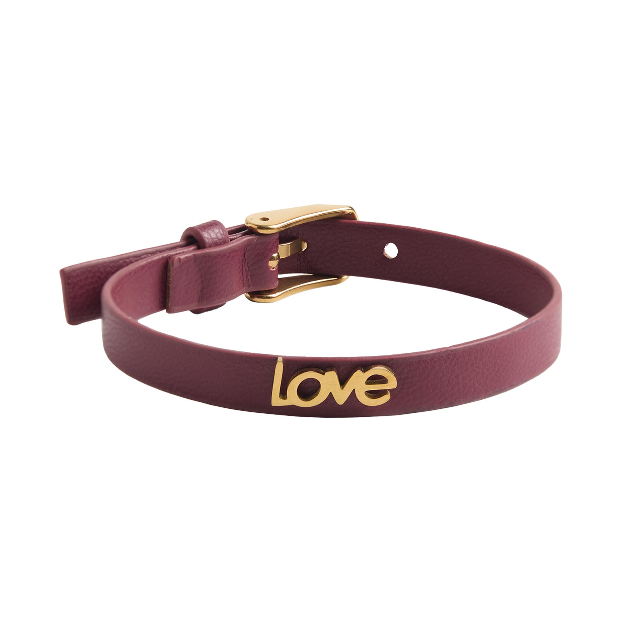 Pulsera Con Hebilla Love - Acero Inoxidable
