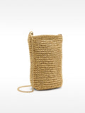Bolso Para Móvil Efecto Rafia