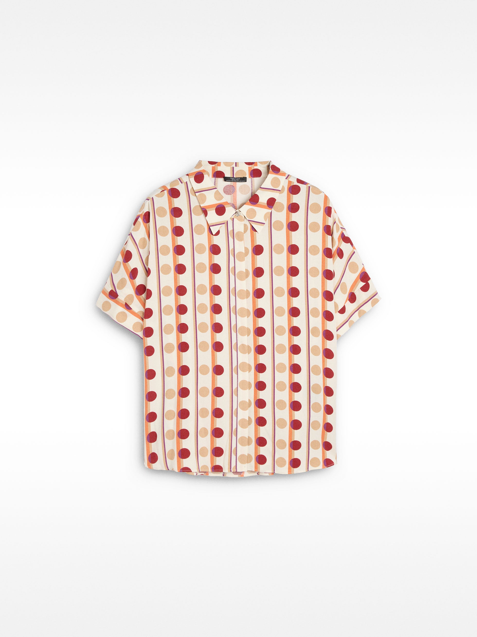 Camisa Estampada De Lunares