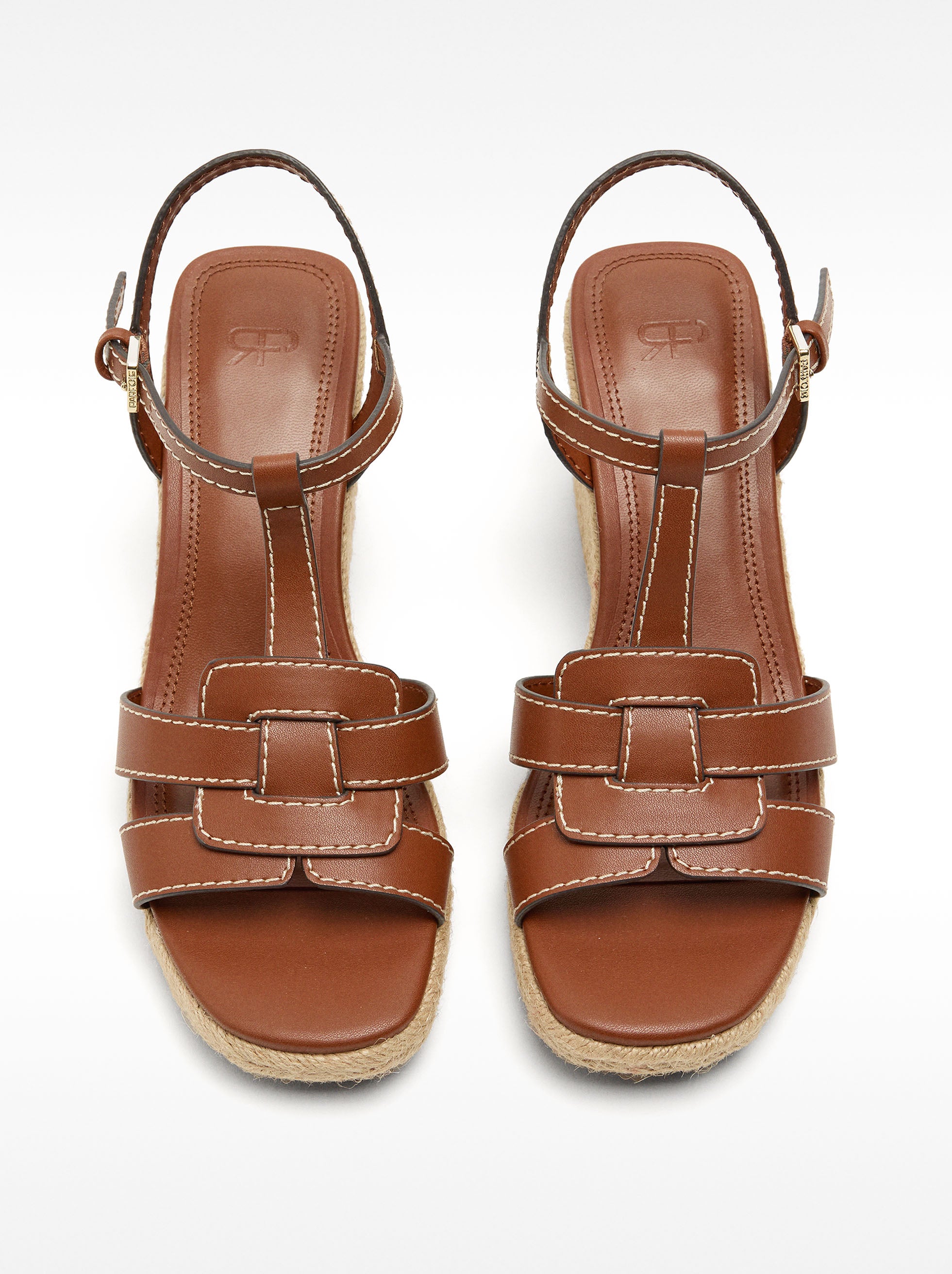 Sandalias De Cuña Cruzadas