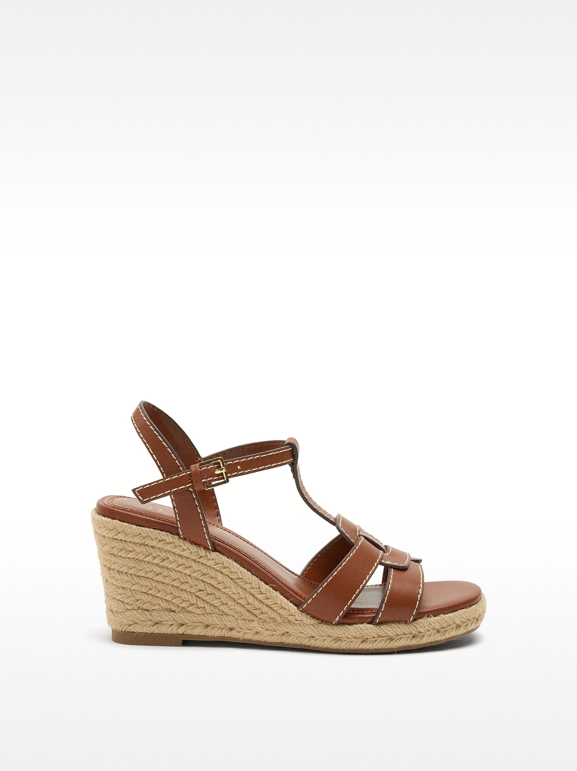 Sandalias De Cuña Cruzadas