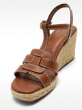 Sandalias De Cuña Cruzadas
