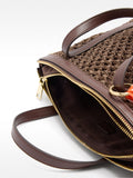 Bolso Tote Con Efecto Rafia Y Bolsa Extraíble