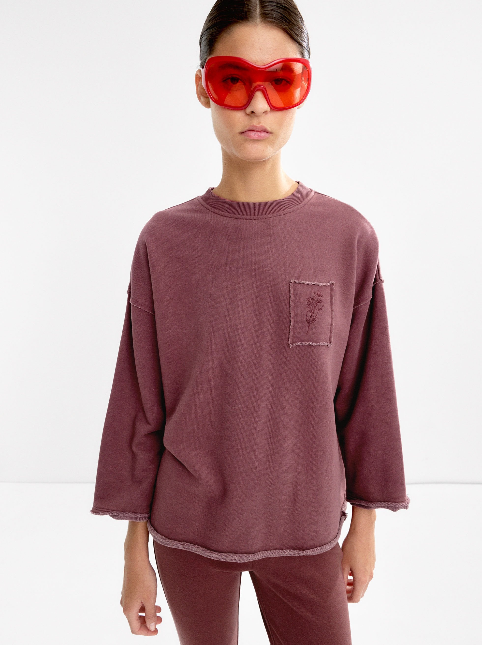 Sudadera Con Algodón Y Bordado