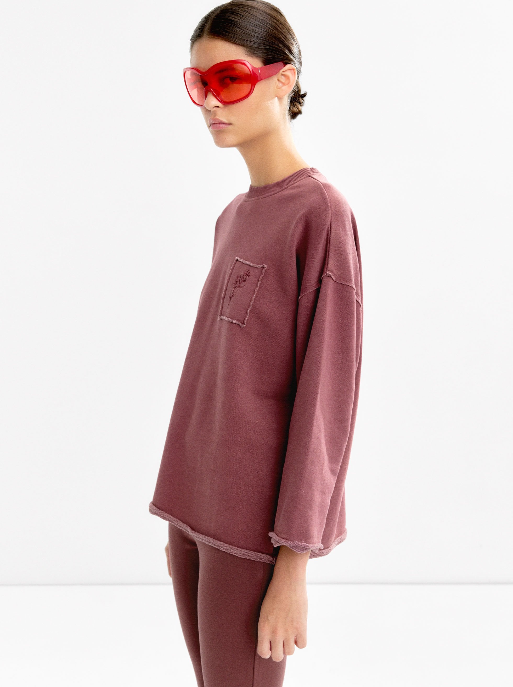 Sudadera Con Algodón Y Bordado