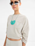 Sudadera Con Algodón Y Bordado