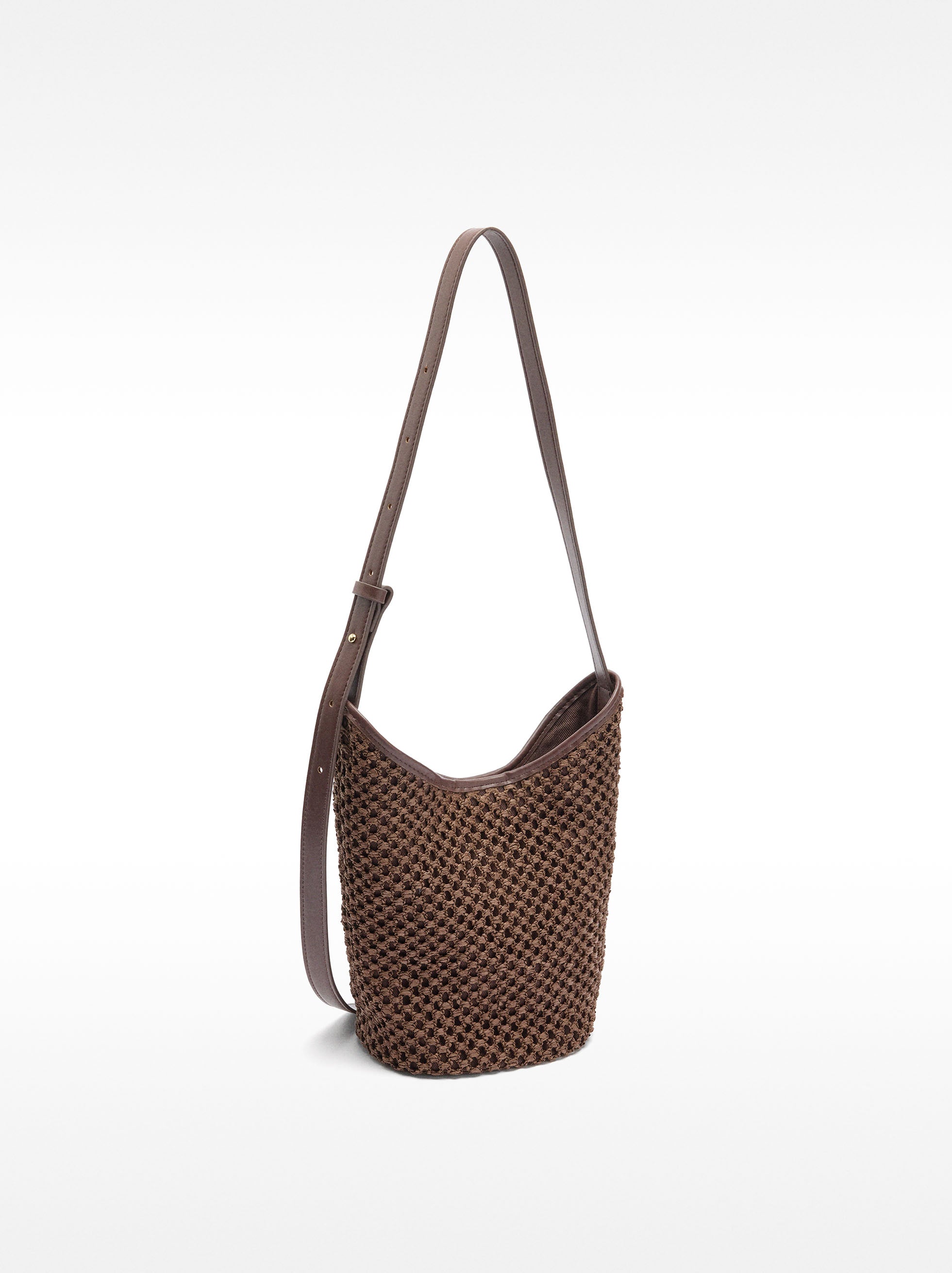 Bolso Bombonera Con Efecto Rafia Y Bolsa Extraíble S
