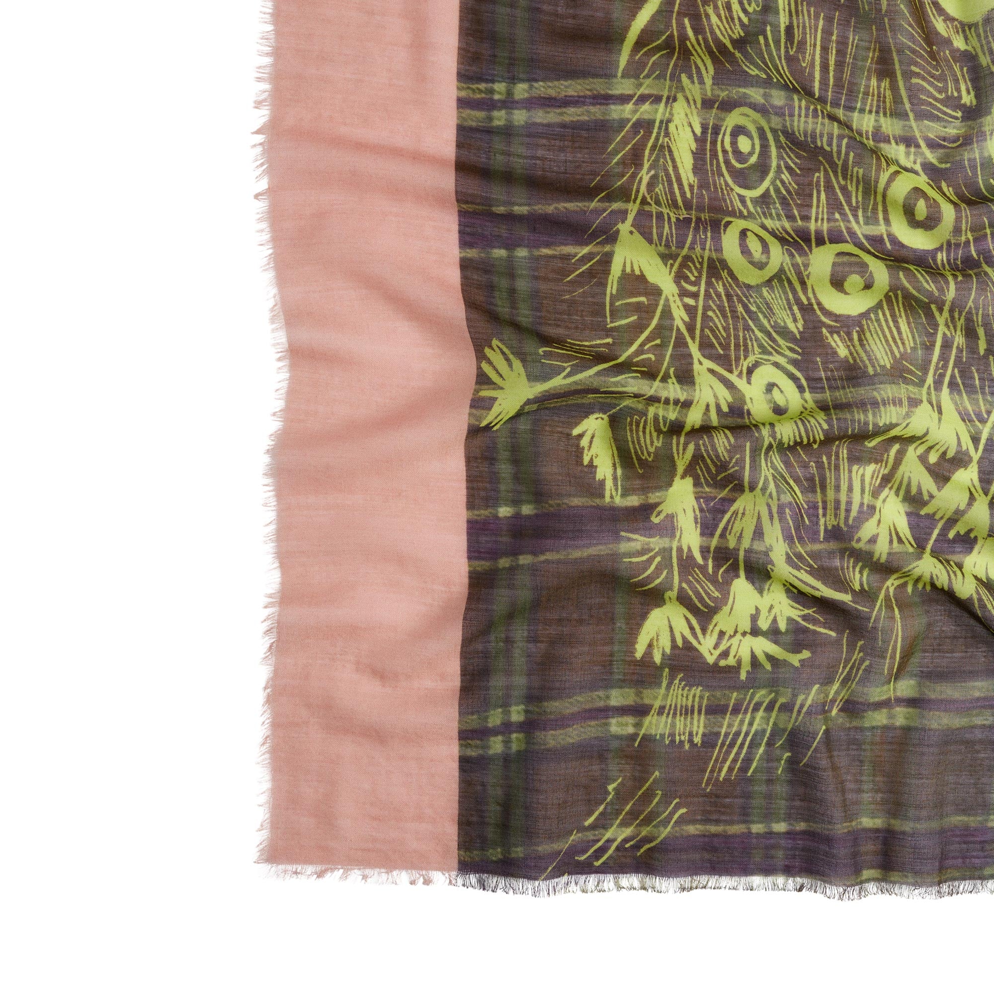 Pañuelo Estampado Con Lã