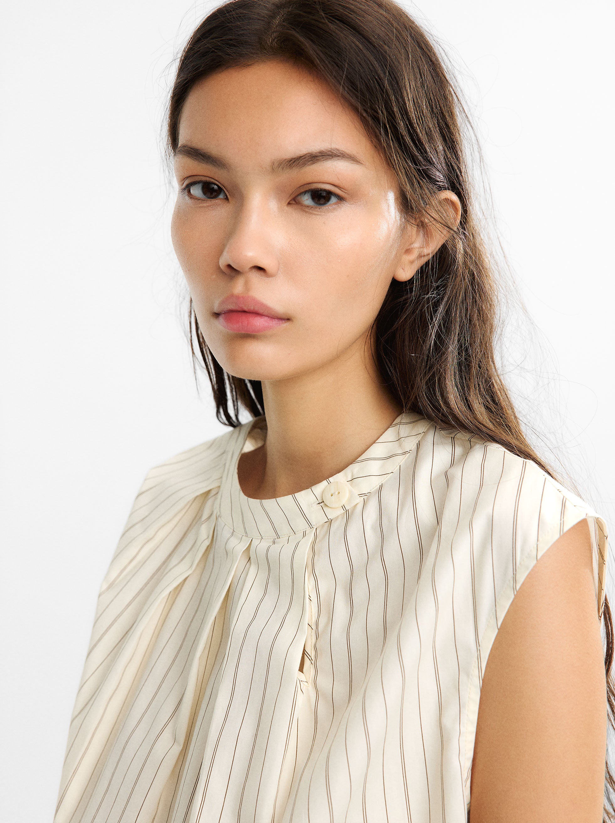 Top De 100% Algodón A Rayas