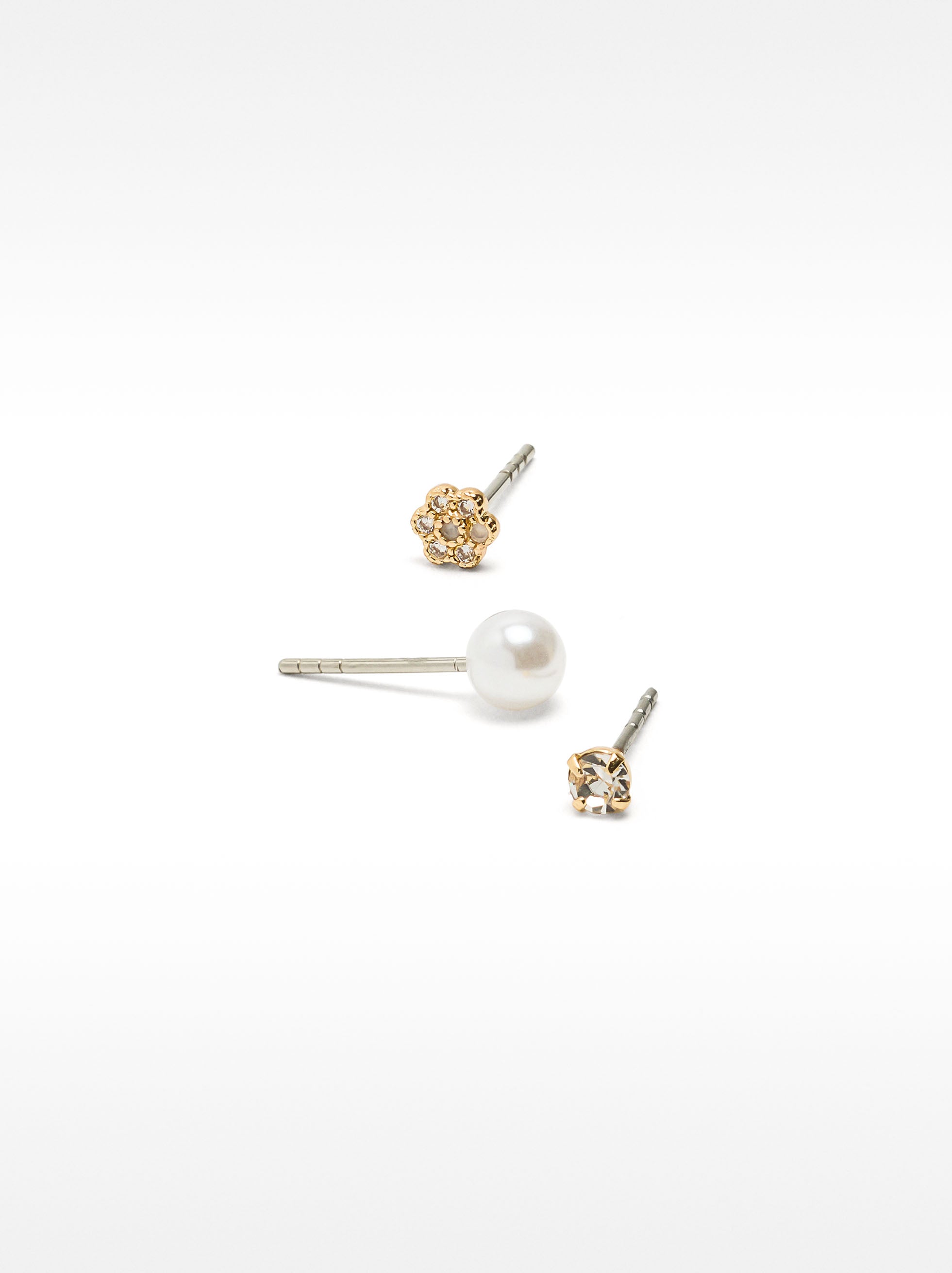 Set De Aretes Con Circonitas