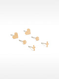 Set De Aretes Dorados