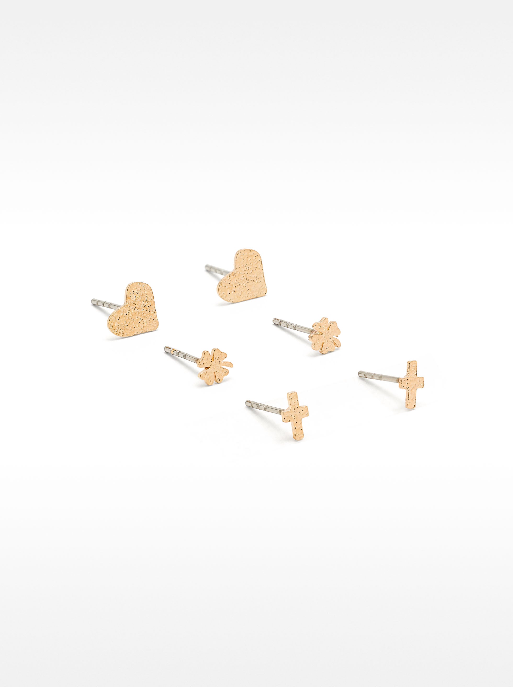 Set De Aretes Dorados