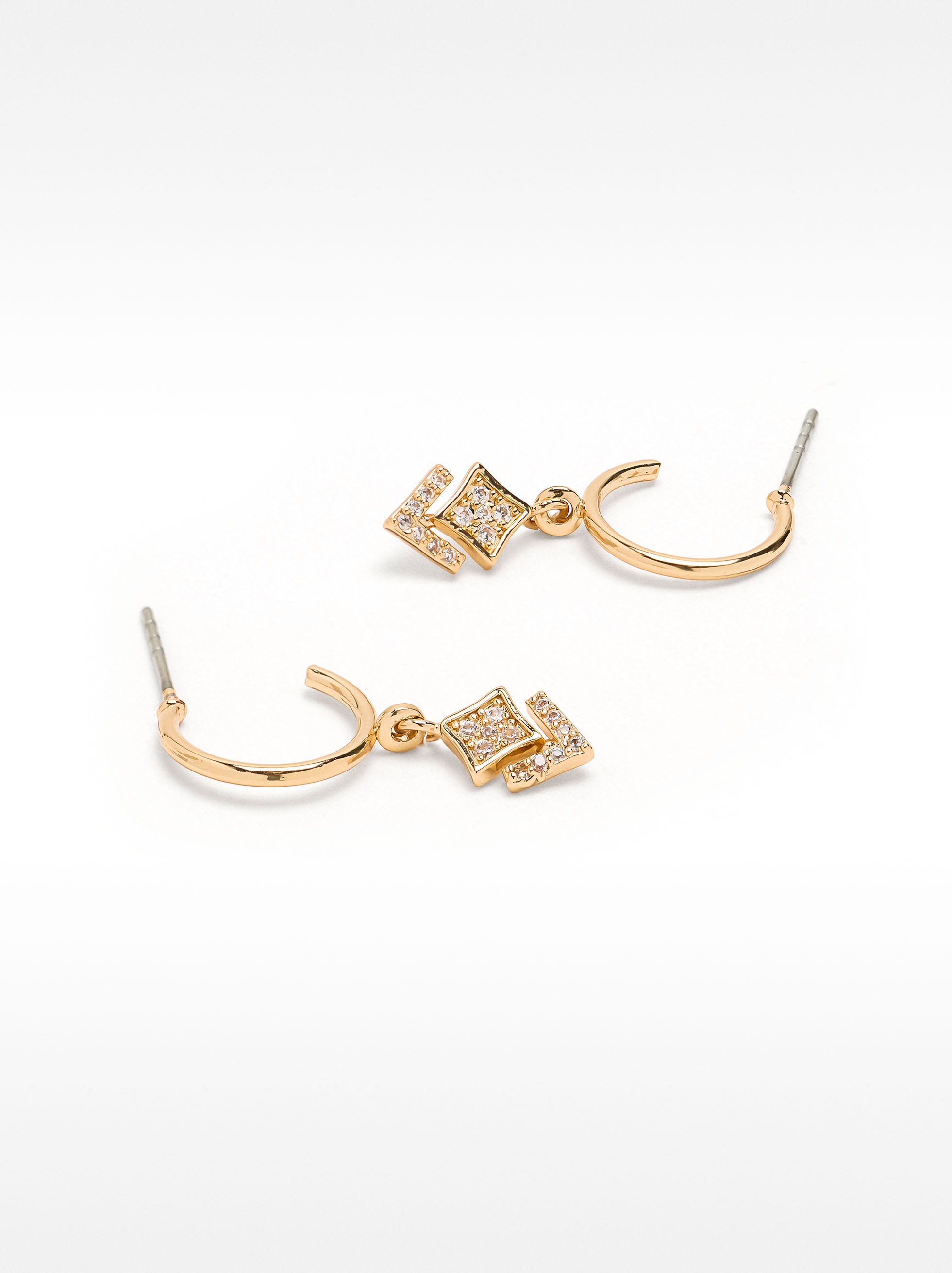 Aretes Rombo Zircónias