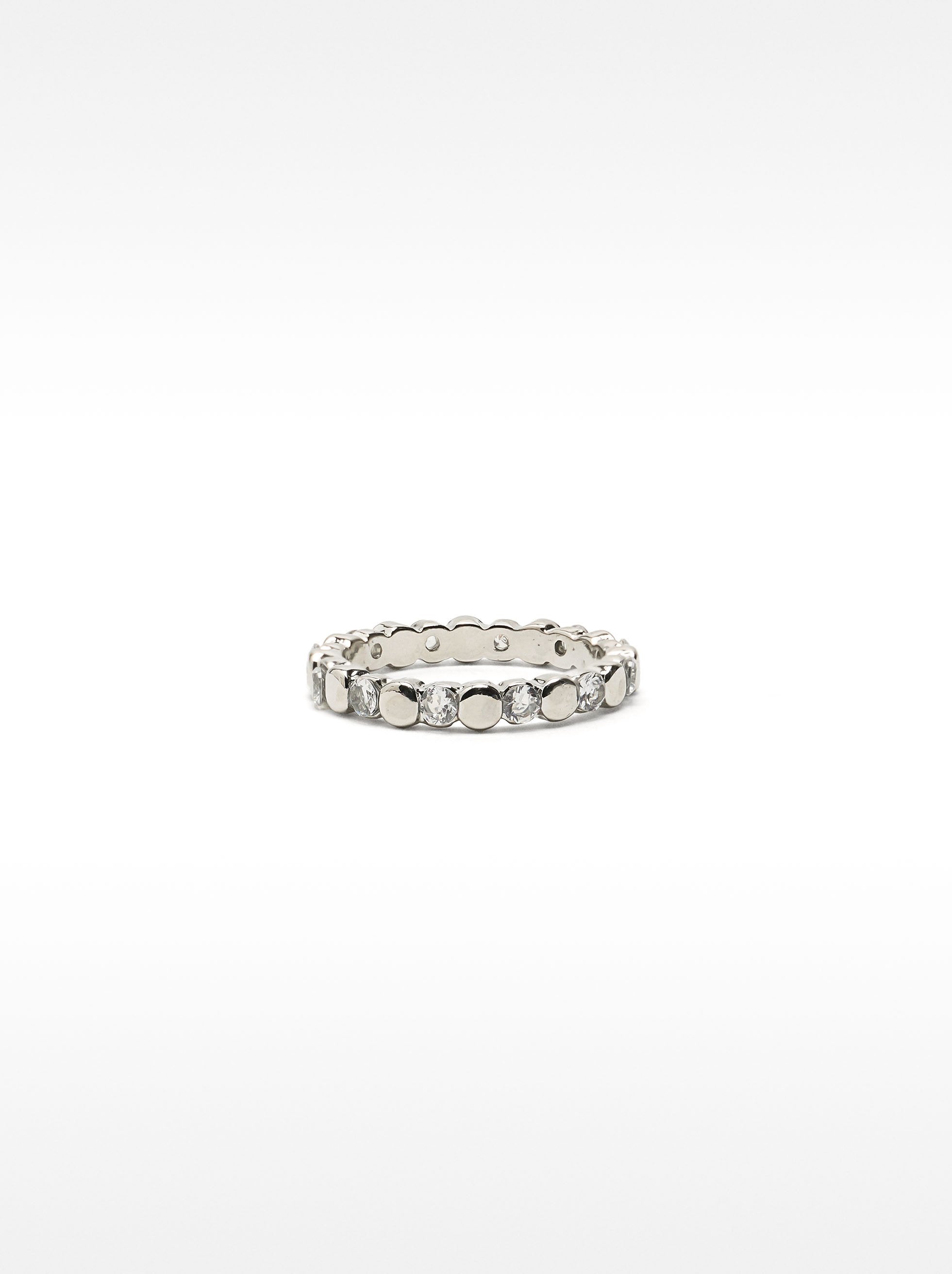 Anillo De Círculos Con Circonitas