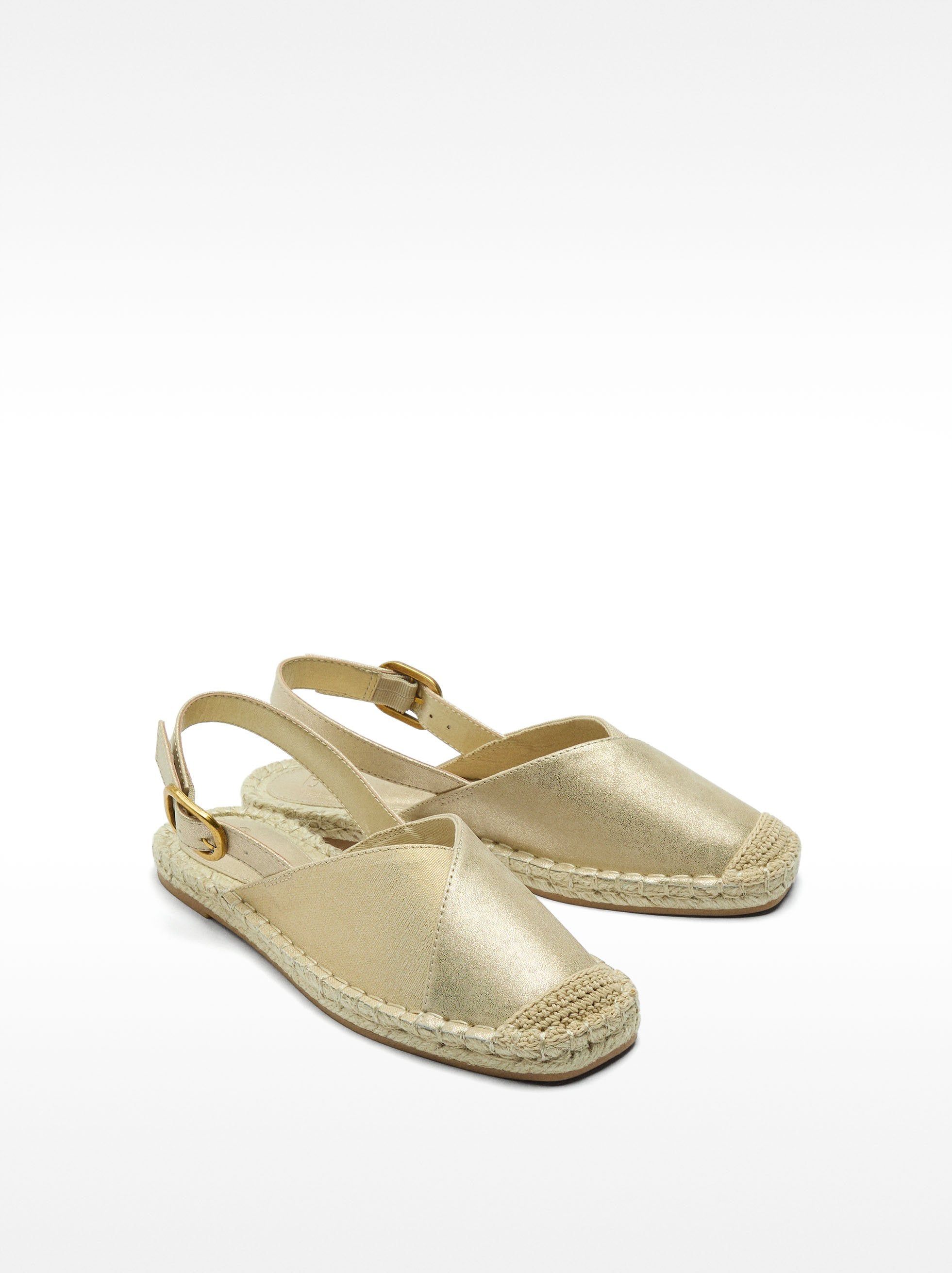 Alpargatas Metalizada Con Fivela