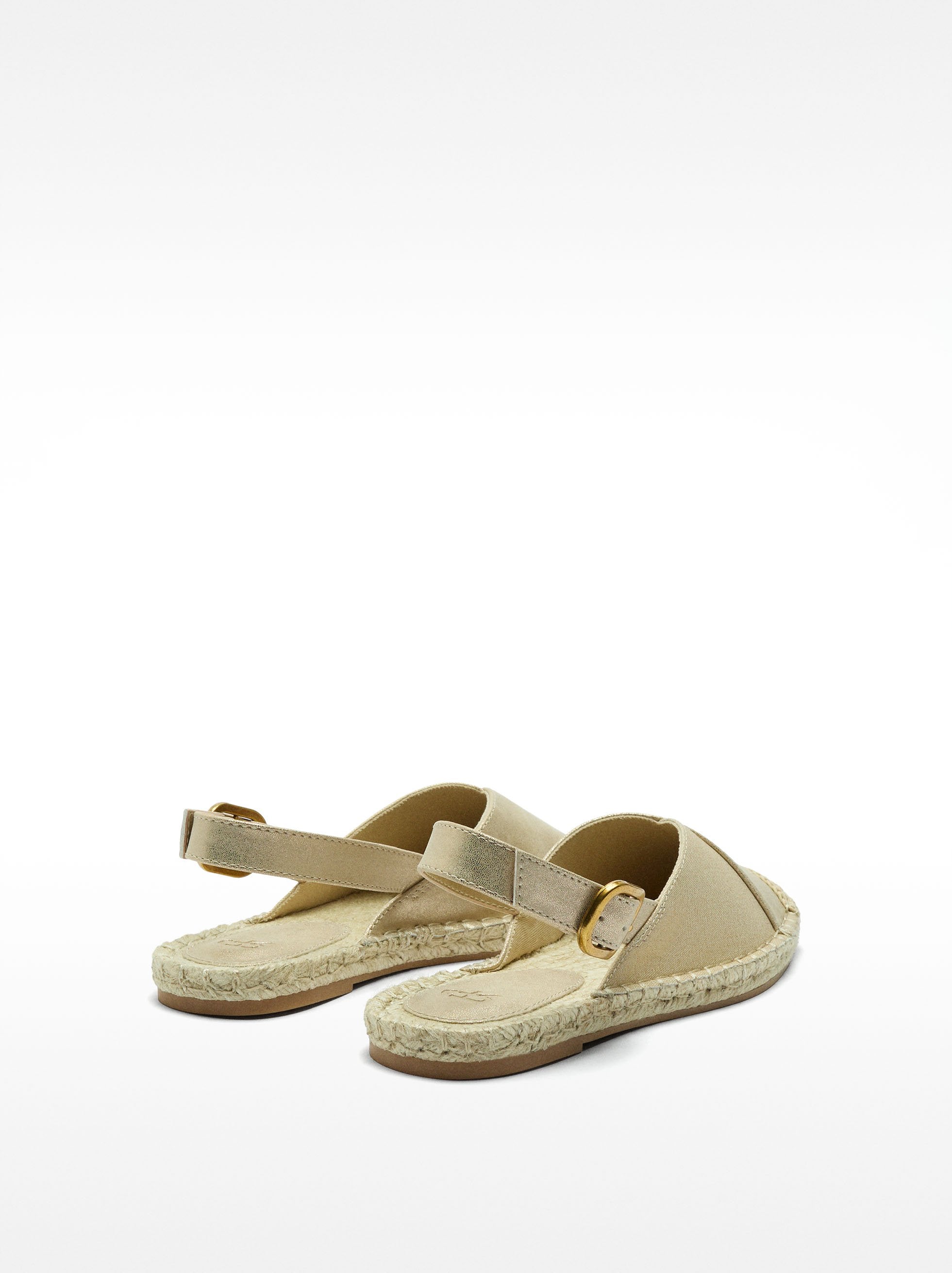 Alpargatas Metalizada Con Fivela