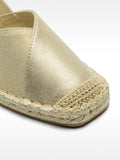 Alpargatas Metalizada Con Fivela