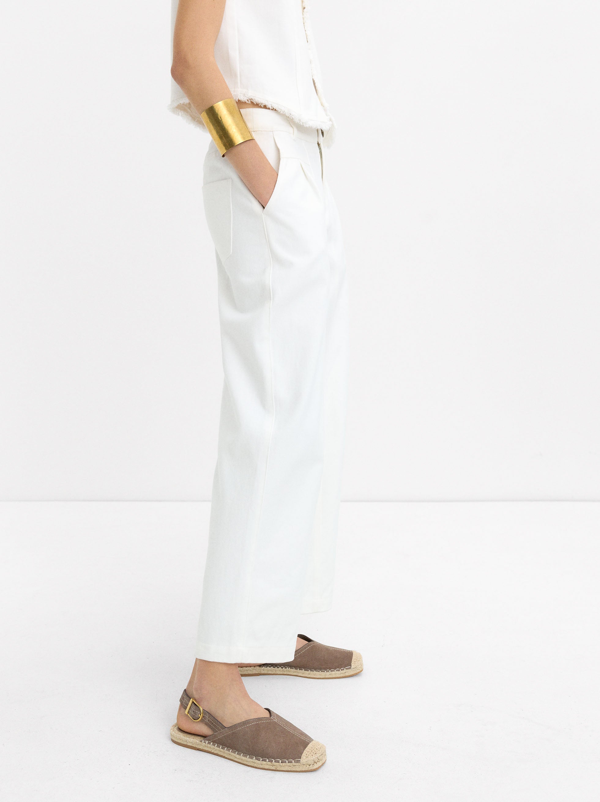 Alpargatas De Piel Hebilla