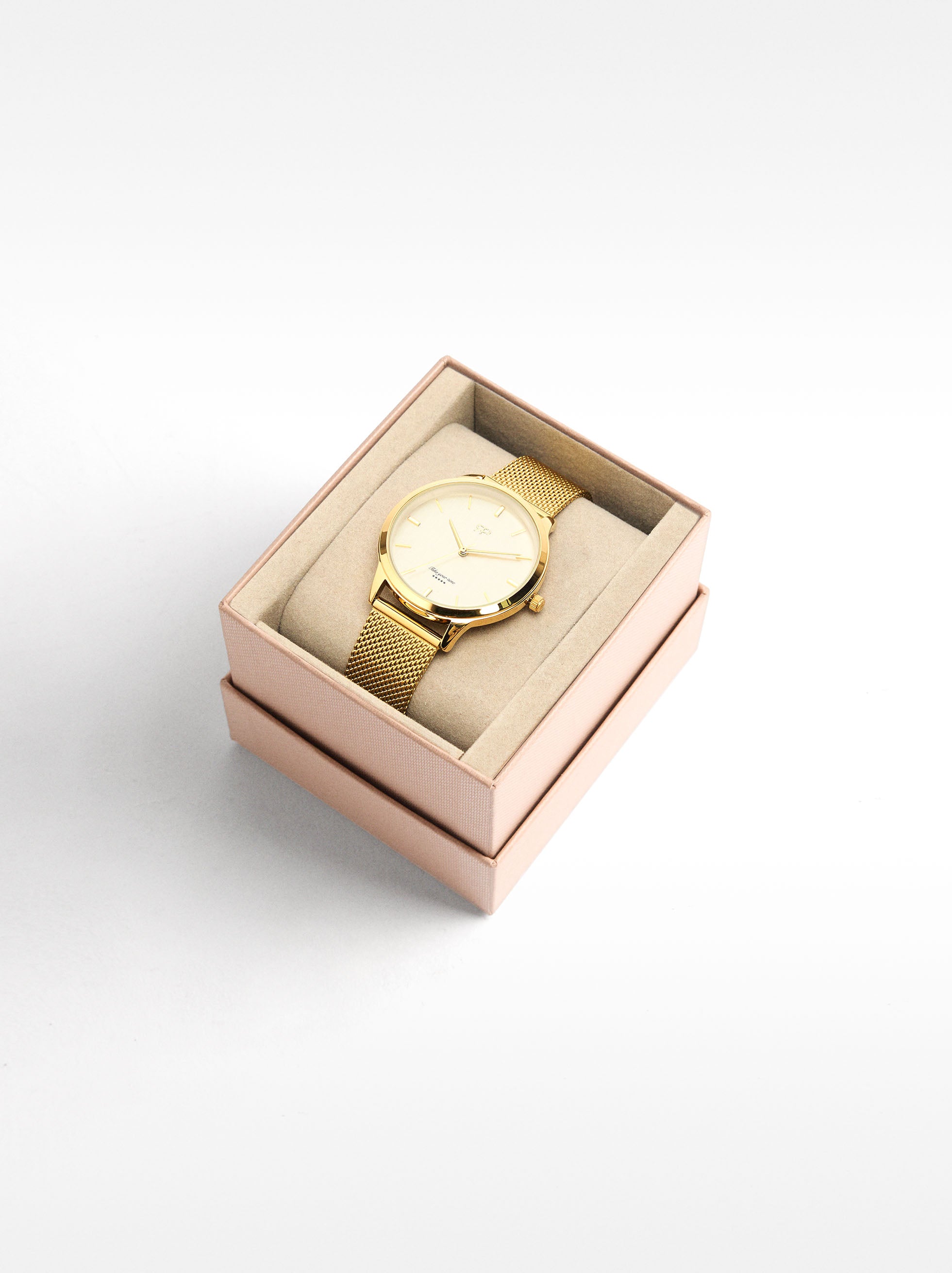 Reloj Pulsera De Malla Metálica De Acero