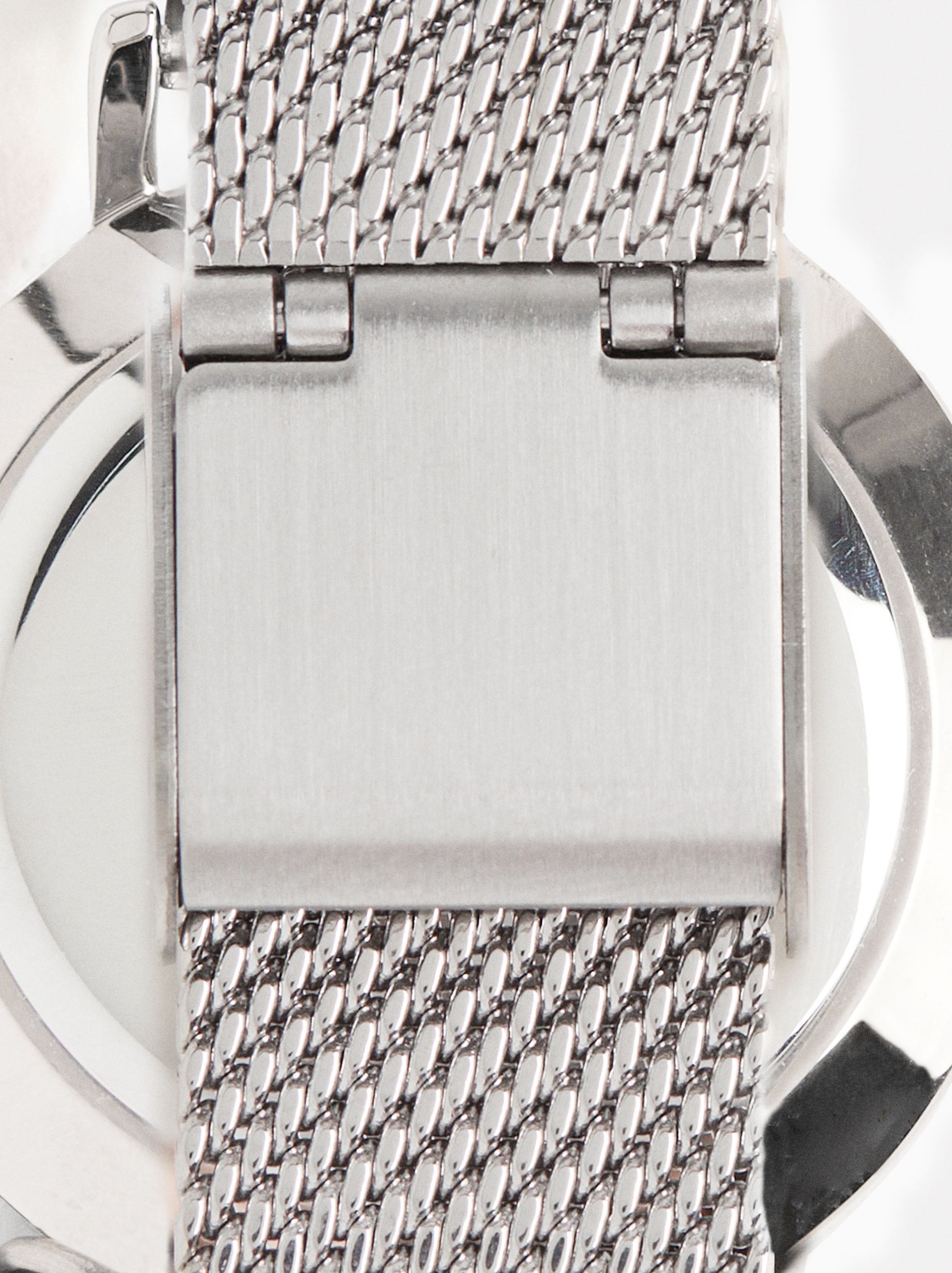 Reloj Pulsera De Malla Metálica De Acero