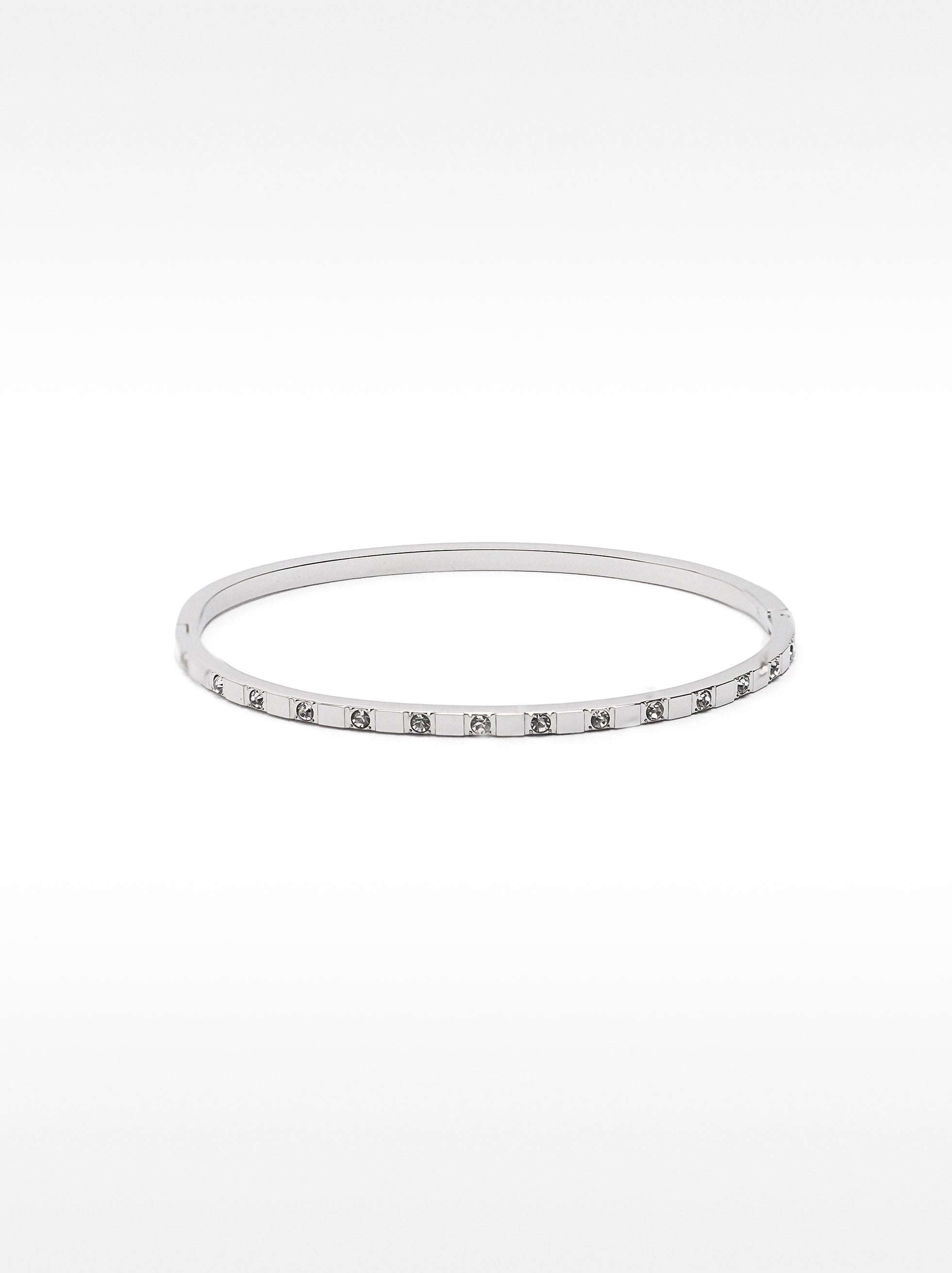 Pulsera Con Cristales - Acero Inoxidable