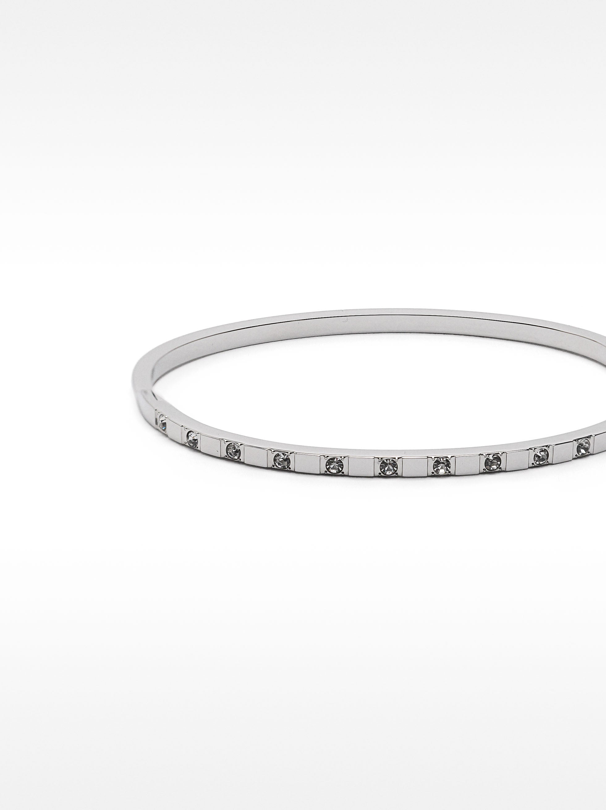 Pulsera Con Cristales - Acero Inoxidable