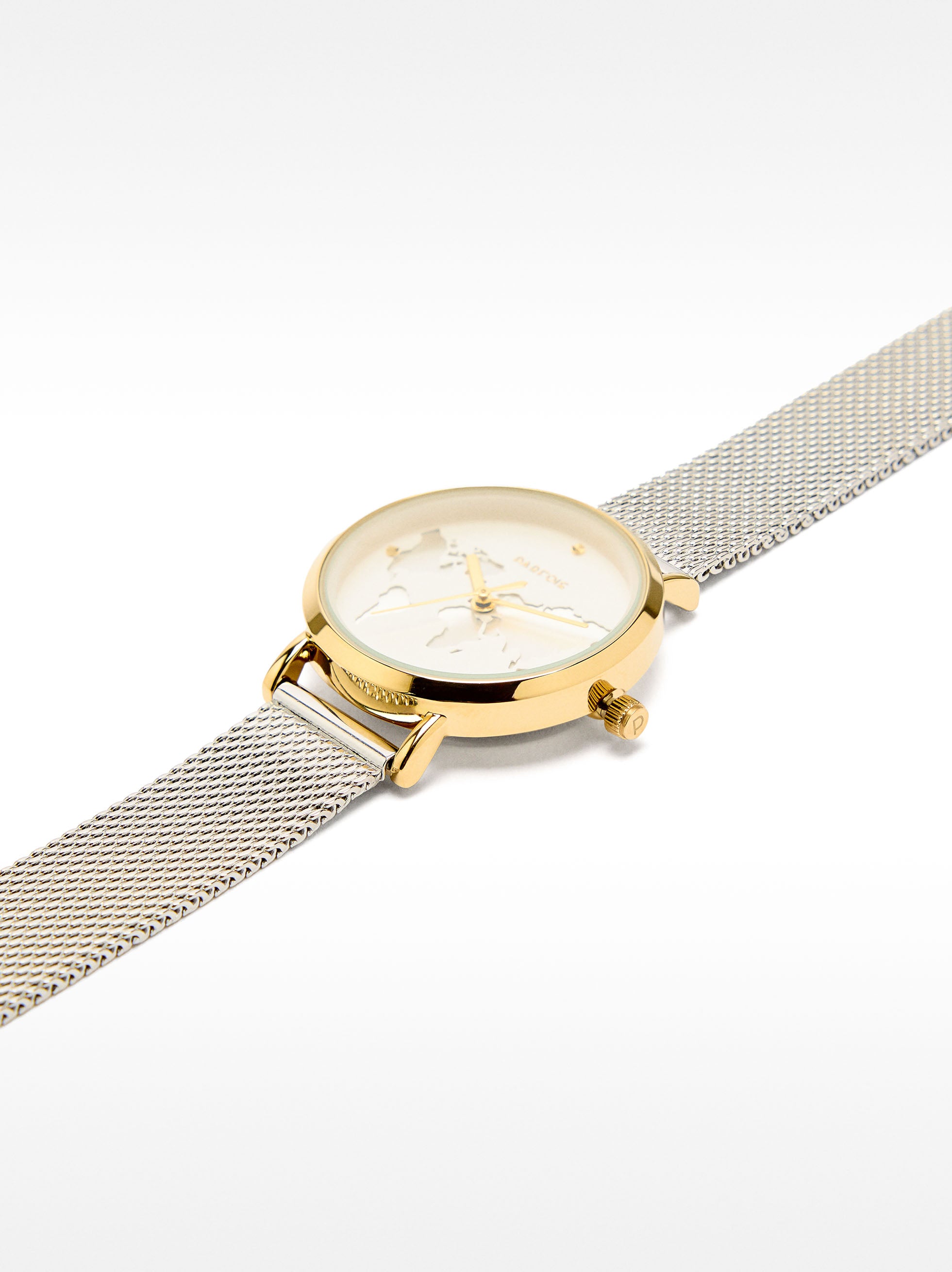 Reloj De Esfera Mapamundi