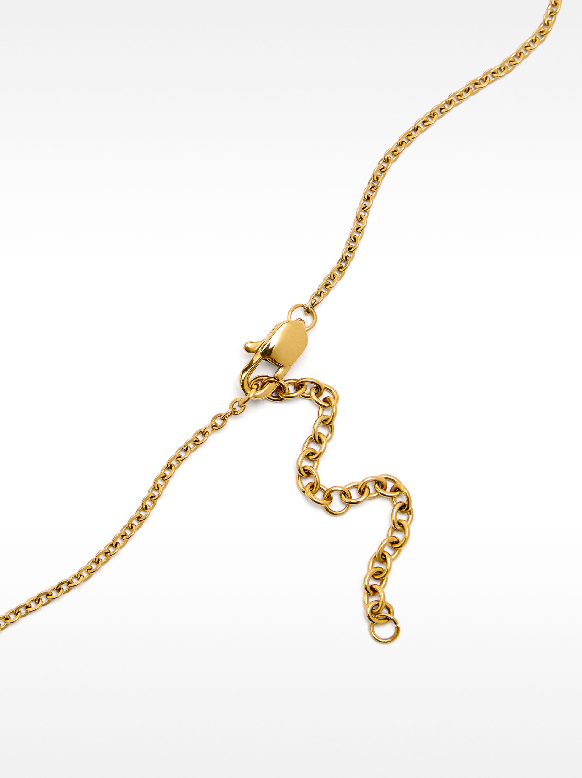 Collar Corto Con Tréboles - Acero Inoxidable