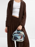Bolso Bandolera De Nylon Estampada