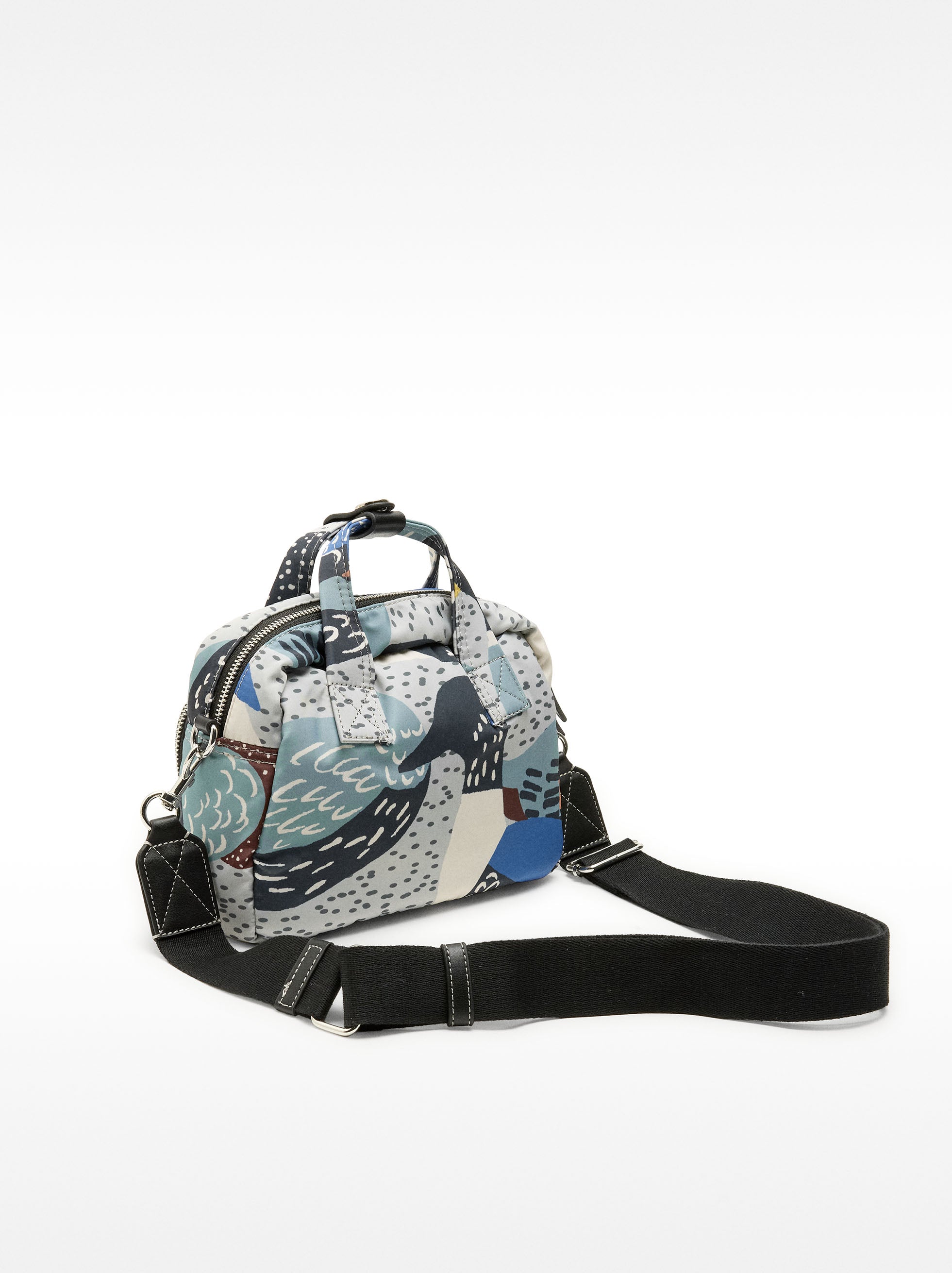 Bolso Bandolera De Nylon Estampada