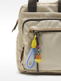 Mochila De Nylon Con Colgante
