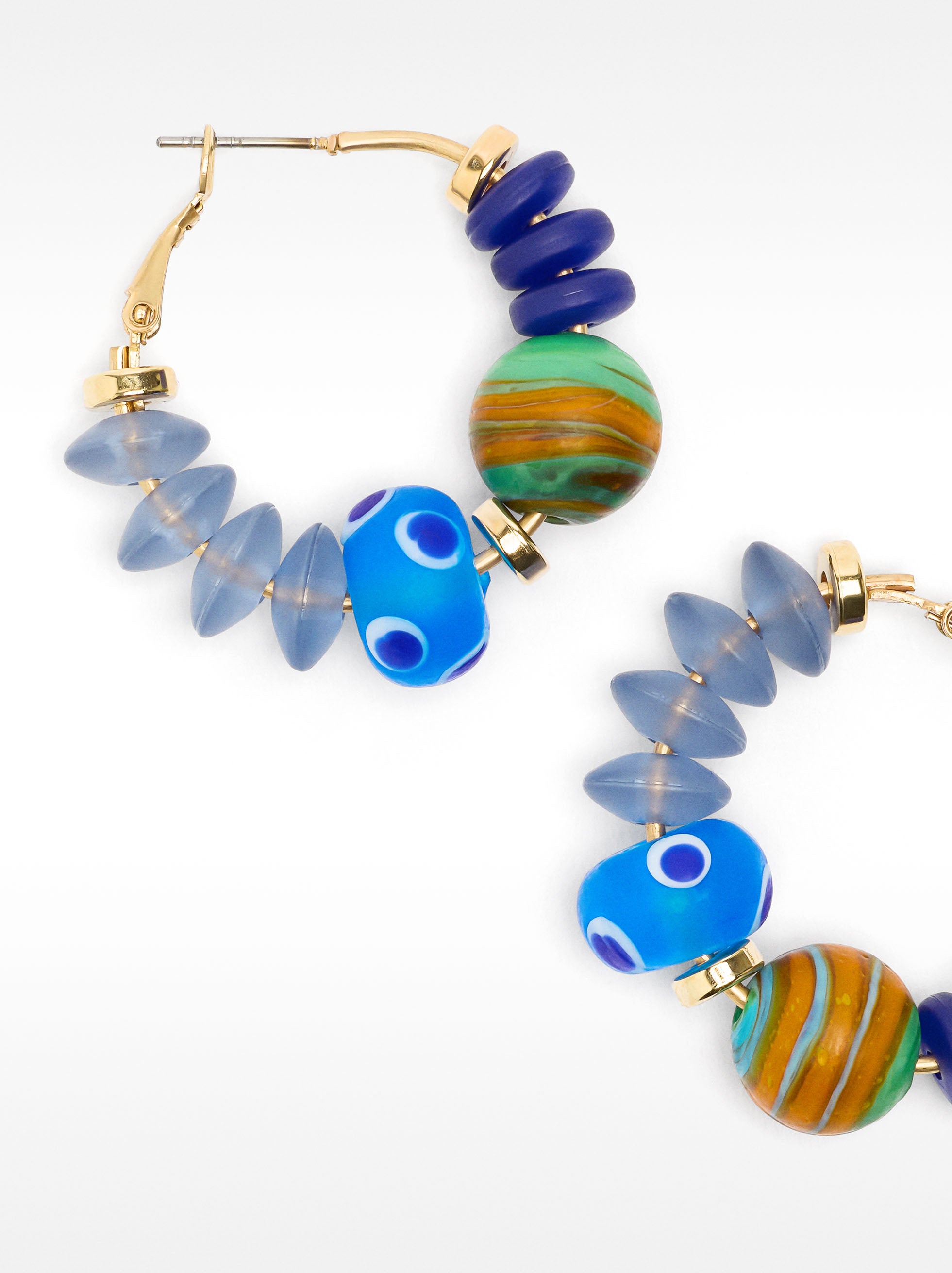 Aretes Con Cuentas De Vidrio