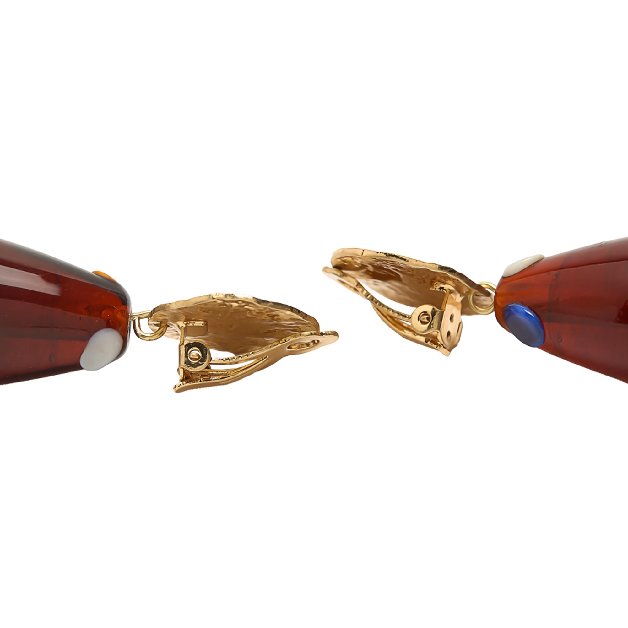 Pendientes Largos Con Vidrio